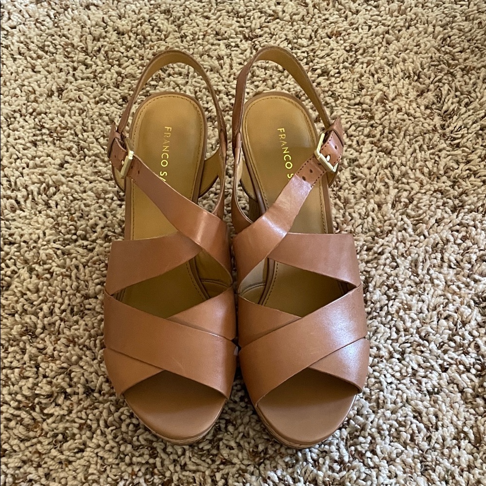 Franco Sarto Women's Brown Strappy Sandals